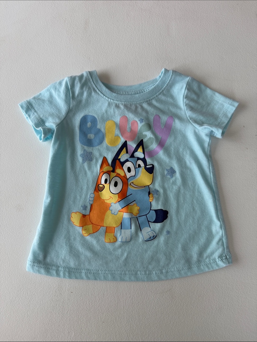 Hybrid Apparel - Light Blue Bluey Graphic Short-Sleeve Tee